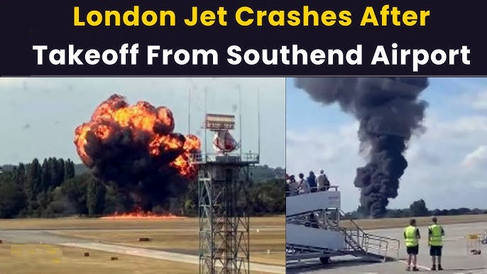 Tragedy in the Skies: Medical Plane Crashes After Takeoff at London Southend Airport; Fireball Captured on Camera 1 001 8