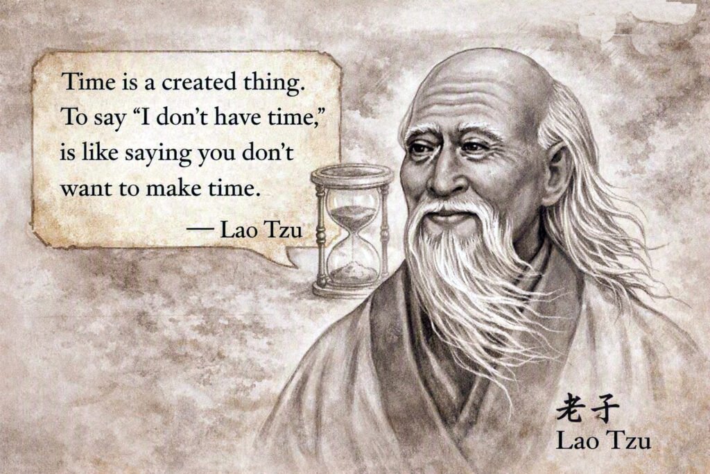 “Time Is Created, Not Found” 1 lao tzu